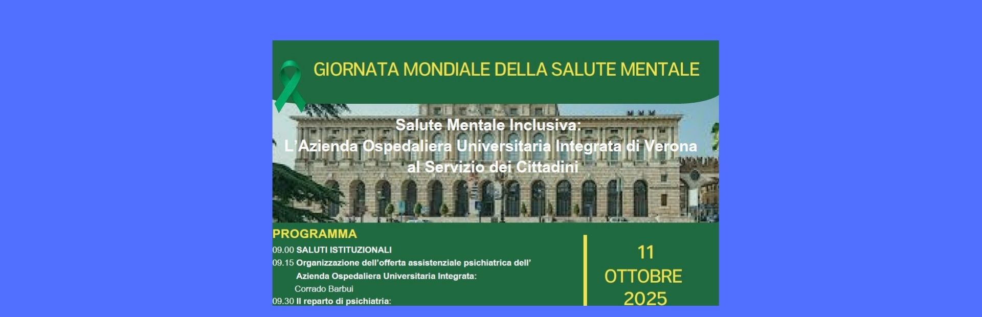 Clicca per accedere all'articolo Giornata Mondiale della Salute Mentale -11 Ottobre 2025