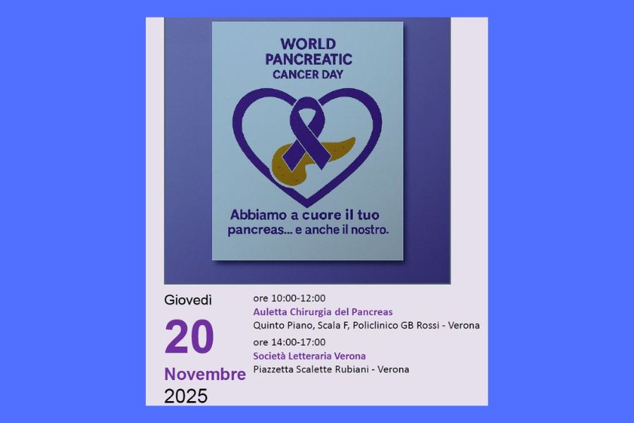 Clicca per accedere all'articolo WORLD PANCREATIC CANCER DAY -20 Novembre 2025 ore 10.00 -Auletta Chirurgia del Pancreas Policlinico GB Rossi Verona 